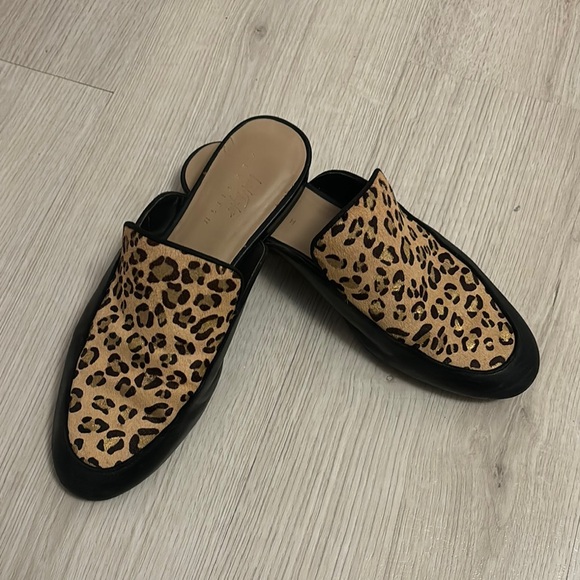Leopard Print Slip-On Mules - Picture 2 of 3